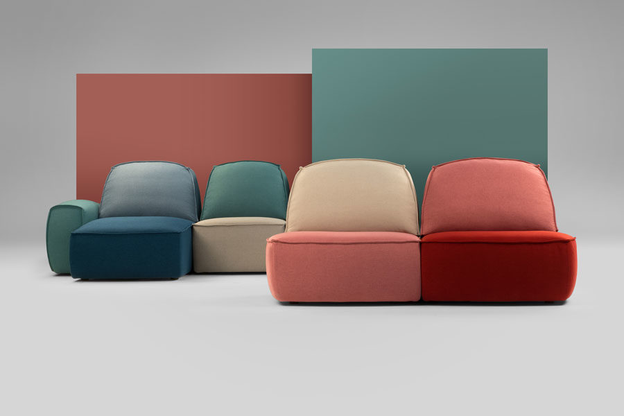 Lazy modular sofa divano modulare Calia italia Studio Pastina