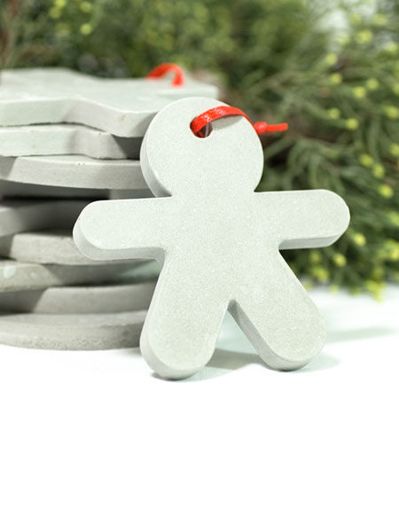 Babbo christmas concrete decorations cemento natale Studio Pastina