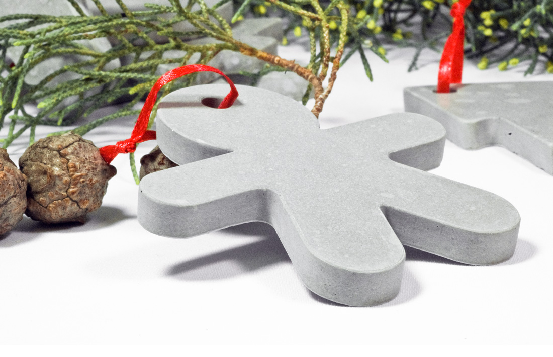 babbo concrete decorations christmas cemento decorazioni natalizie pastina italian goodies collection