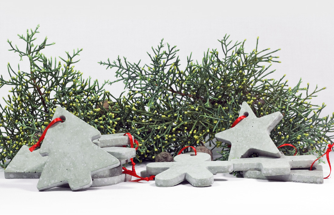 babbo concrete decorations christmas cemento decorazioni natalizie pastina italian goodies collection