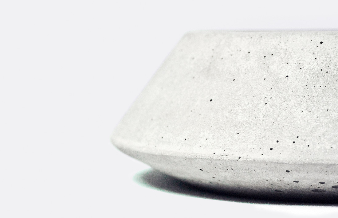 victor posacenere ashtray concrete cemento acciaio sigaro pastina italian goodies collection