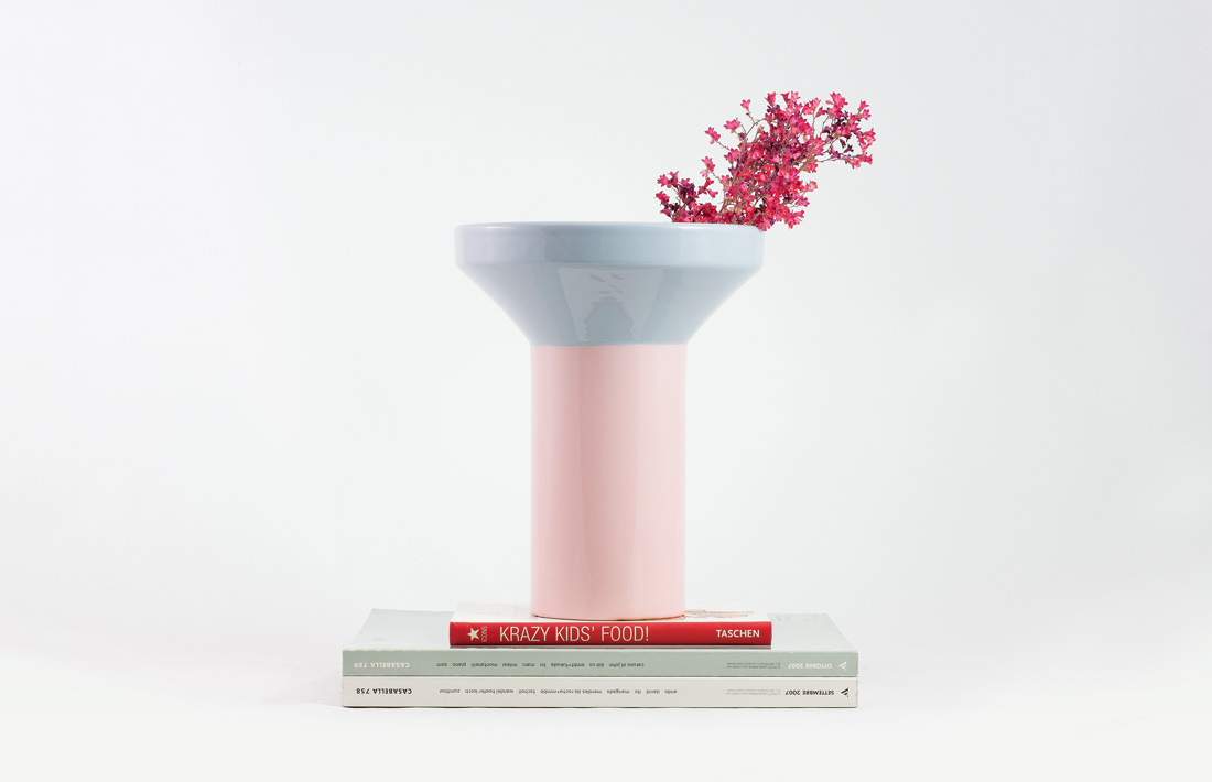 ettore sopra flower vase vaso ceramica deruta pastina italian goodies collection