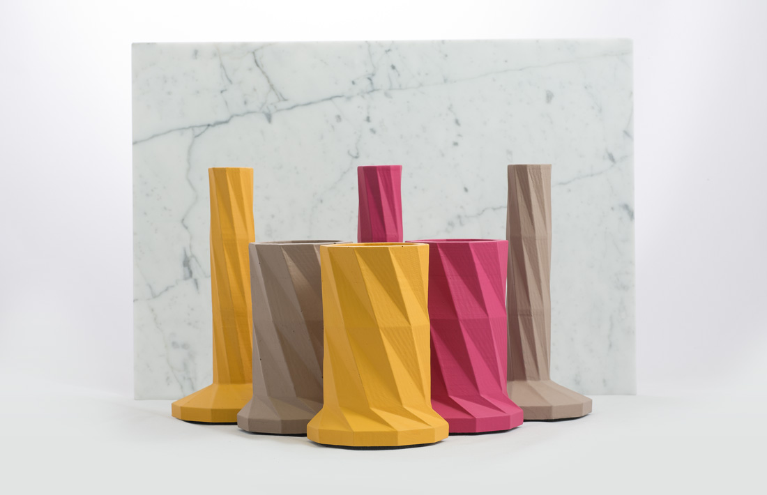 pauly candle holder concrete pantone colors pastina italian goodies collection
