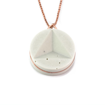 Solid Collection pendants concrete pendente cemento studio pastina per Colla Fine Concrete Jewelry